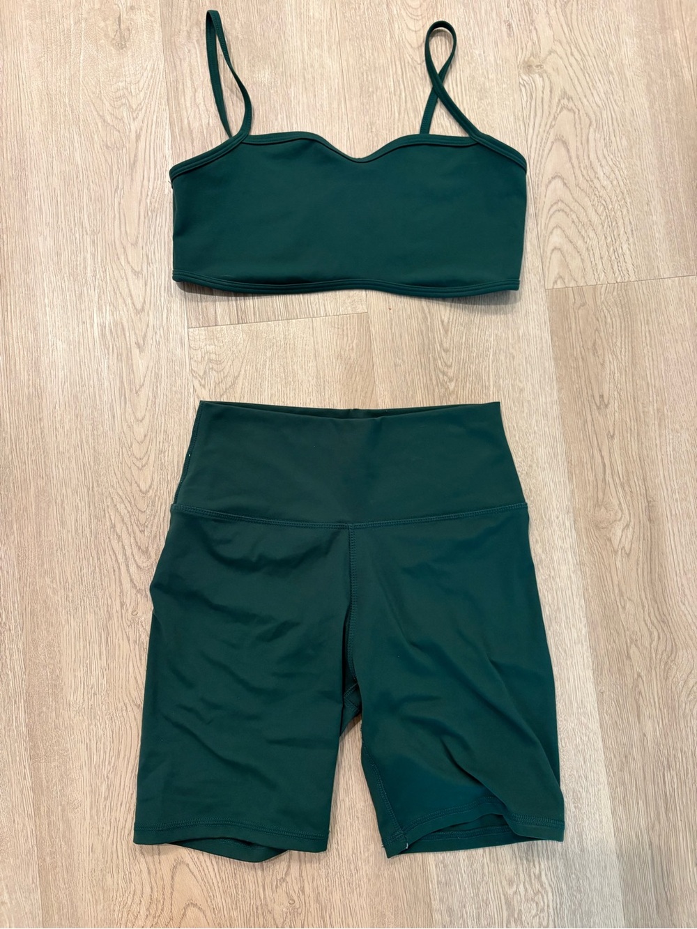wild fable Deep Green Active Crop Top